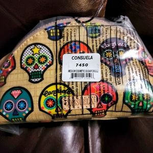 NWT Discontinued Sug Skull Medium Consuela cosmetic bag